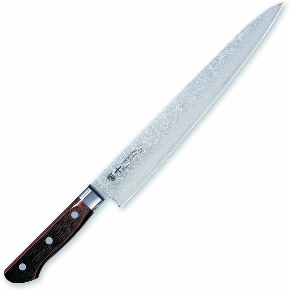 Kataoka Seisakusho Sujihiki Knife Silver 270mm Made in Japan TAMAHAGANE Hibiki 63 Layer Damascus Steel KP-1112