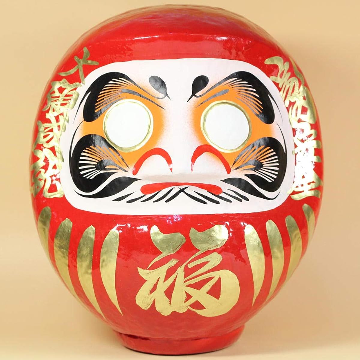 Fortune Daruma, Fortune Daruma, Daruma ornament, daruma: Fortune Daruma, red, height 24cm