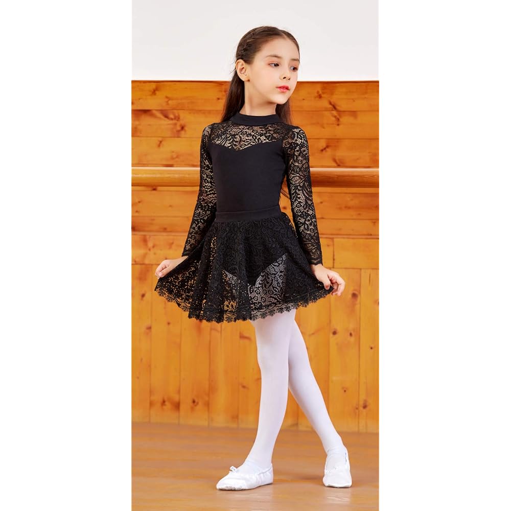 Manana ma36 Silkily 2way Leotard Long Sleeve Skirt Separate Ballet Kids Junior Snap Included