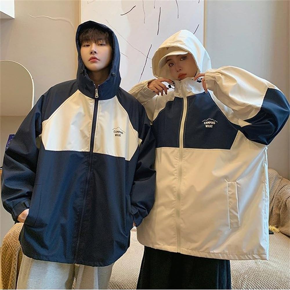 [JUTAOPIN] Matching Look Parka Couple Women's Outerwear Men's Jacket Pair Couple Coat Matching Pair Clothes Long Sleeve Parka Spring, Autumn, Winter Clothes Coordination Matching Look Couple Clothes Boyfriend Girlfriend Birthday Anniversary Present