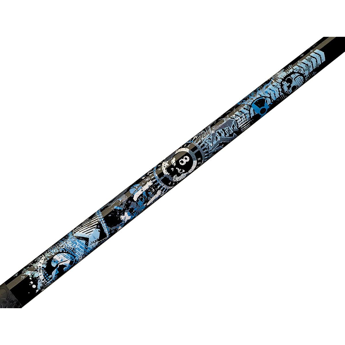 Players Live Hard Play Hard D-GFB Blue/White/Black Anarchy Skull with Mz Multi-Zone Grip Cue