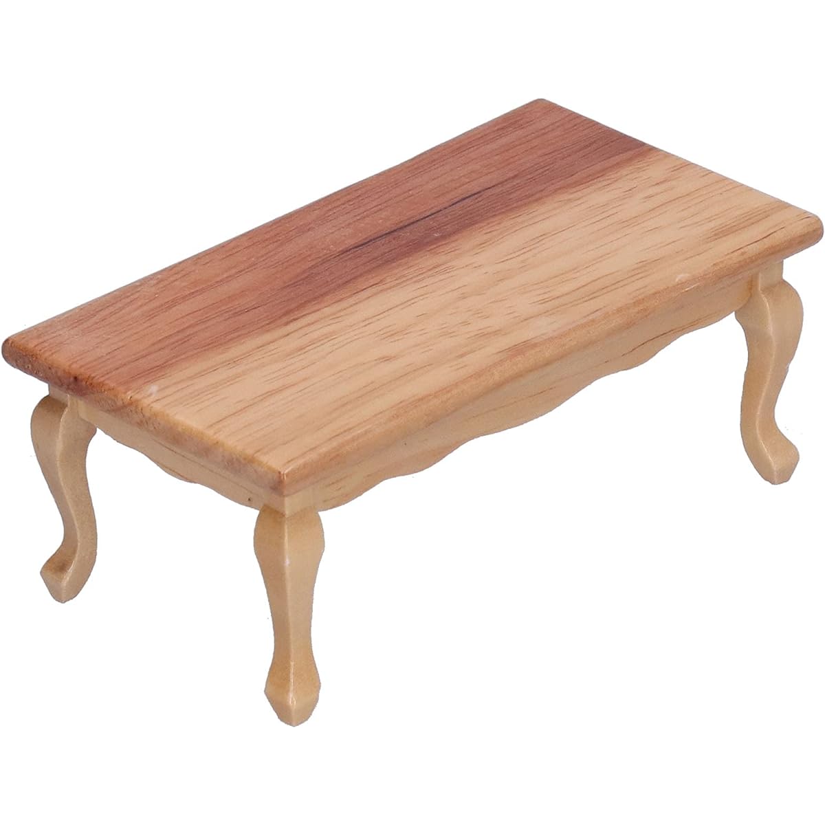 Agatige Miniature Dollhouse Tea Table 1:12 Dollhouse Wooden Coffee Table Living Room Tea Table Miniature Furniture Model