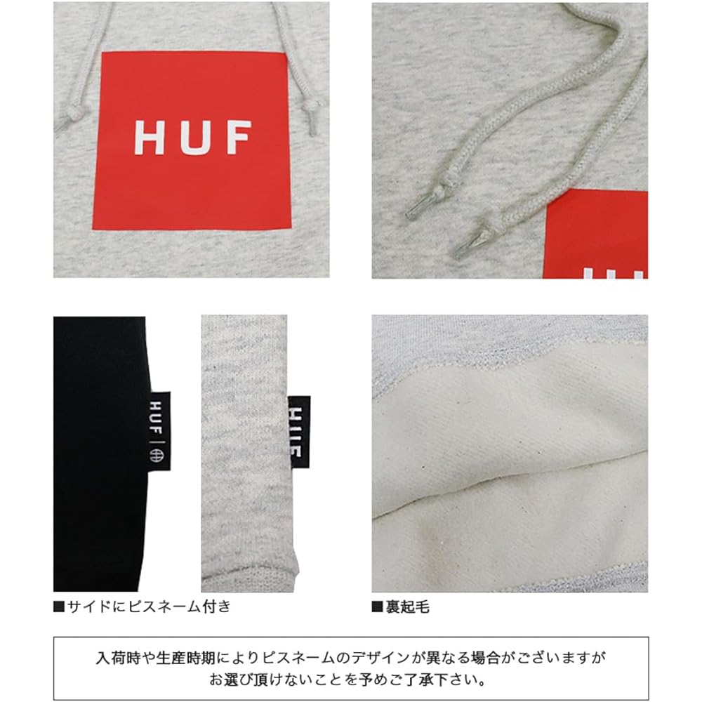 [Huff] Box Logo Pullover Hoodie BOX LOGO PULLOVER HOODIE PF00098 Men's [Parallel Import]