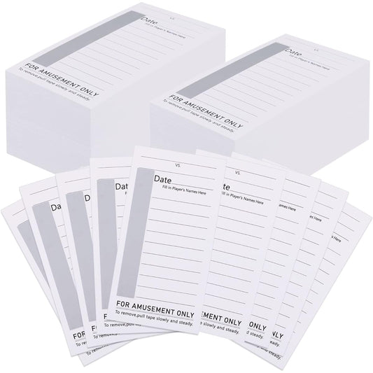 10 Line Sports Strip Cards Super Football Bowl Football Pool Cards Non-Repeating Baseball Boxing Soccer Football Strip Cards of 100 for Super Football Party Favors Pack of 200