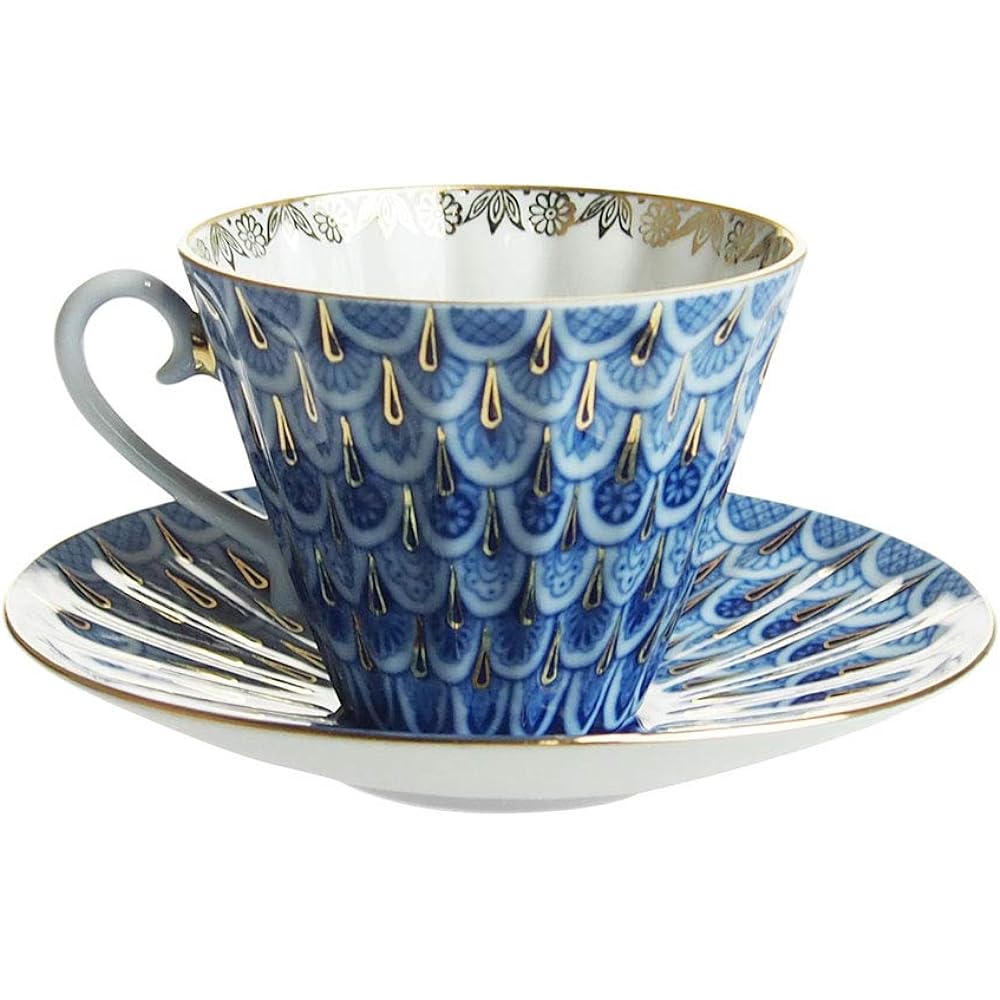 Imperial Porcelain Forget-me-not 3 Piece Set Trio Set 240ml [Parallel Import]