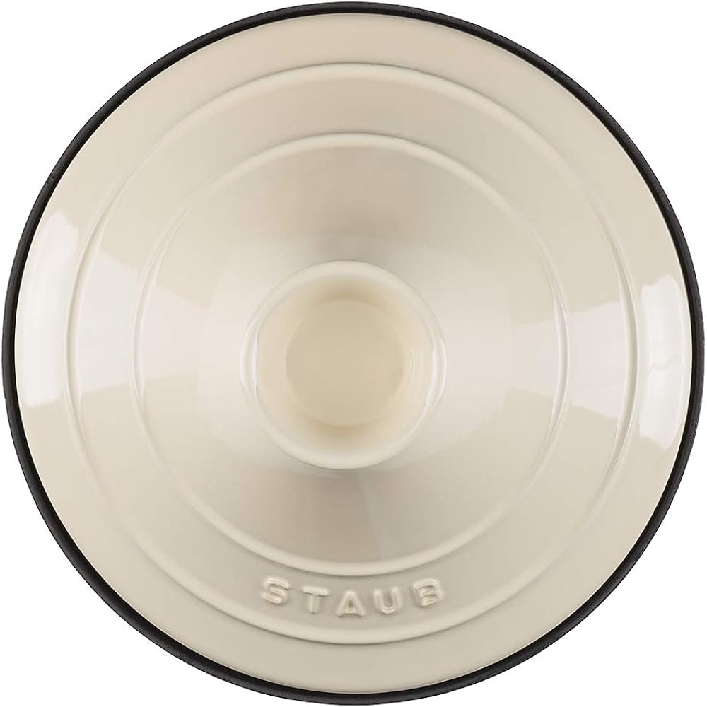 Staub "Tajine Pot Ivory 20cm" Two Hand Enamel Pot IH Compatible [Authorized Japanese Product] Specialty 40509-394