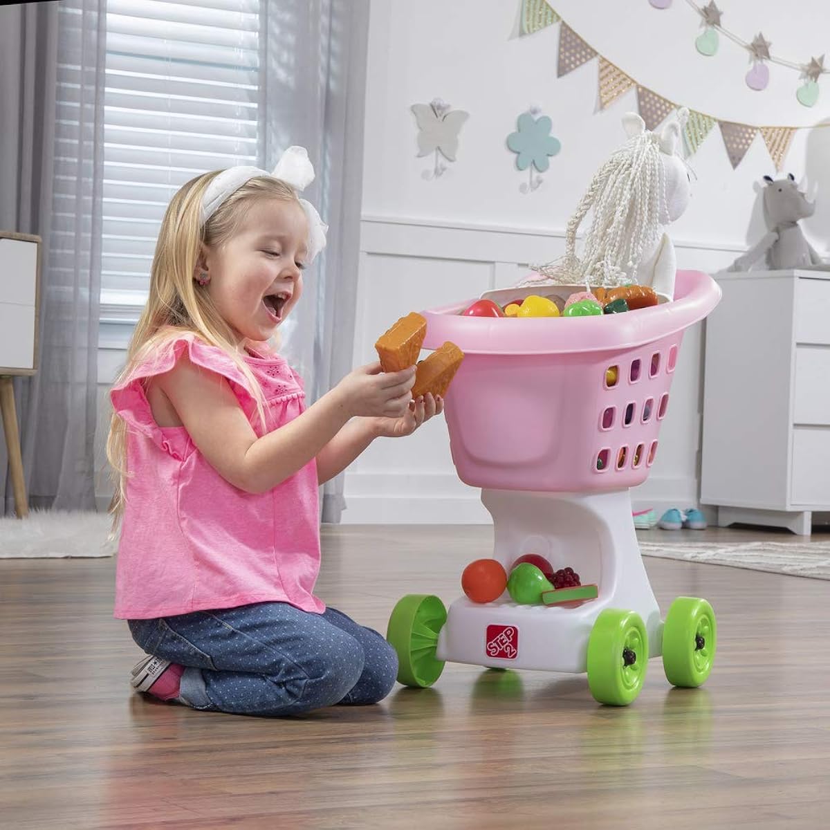 STEP2 Little Helper Shopping Cart Pretend Play Pink Ages 2 and up STEP2 709700 [Parallel Import]