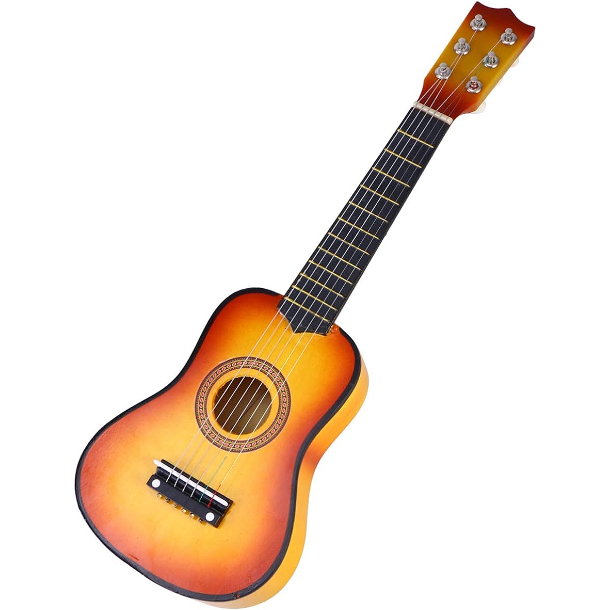 Toddmomy Portable Guitar 21 Inch Acoustic Guitar Classic Acoustic Guitar Small Portable Wooden Guitar for Children Beginners Adults Teens (Giallo) Kids Guitar
