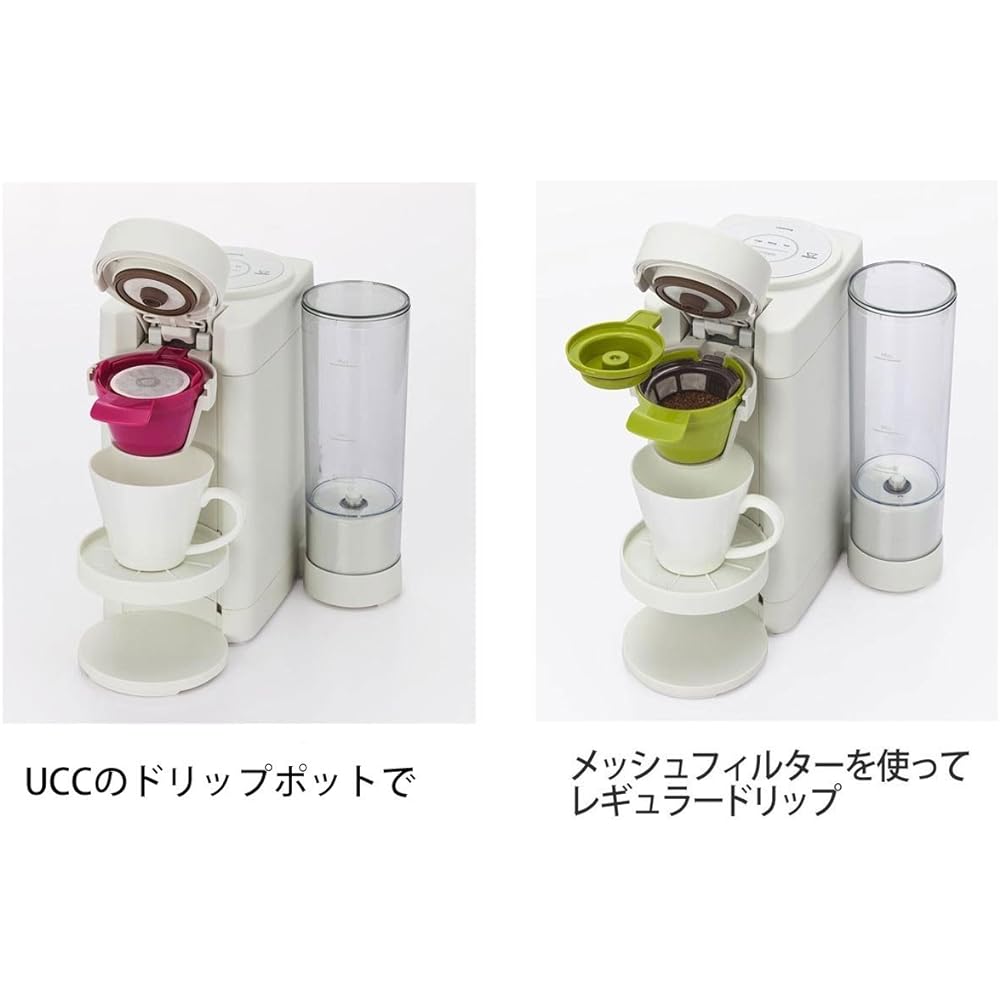 Tiger Coffee Maker 1 Cup 2WAY Drip Pod Regular Drip White ACV-A100-W Tiger