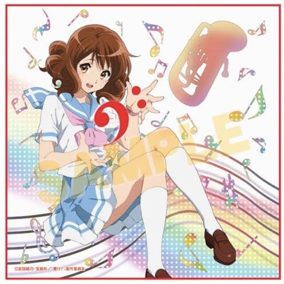 Sound Euphonium CD Jacket Cloth Pouch Kumiko Oumae Towel