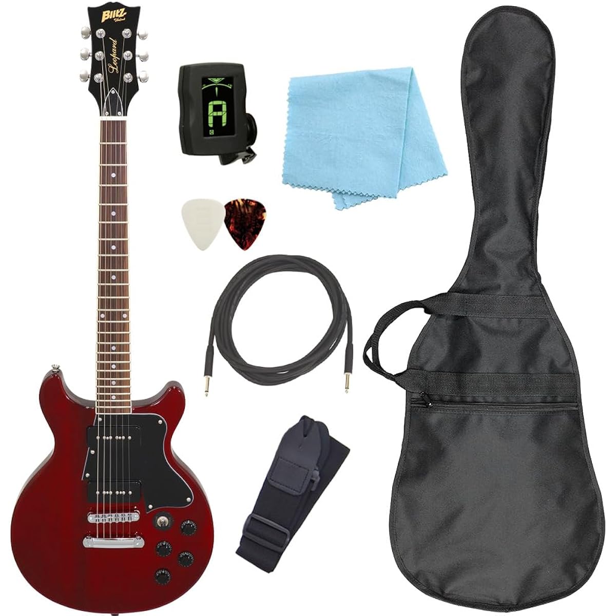 Electric guitar beginner set Les Paul Special type 7-piece set Blitz BLP-SPL DC WR [98765]
