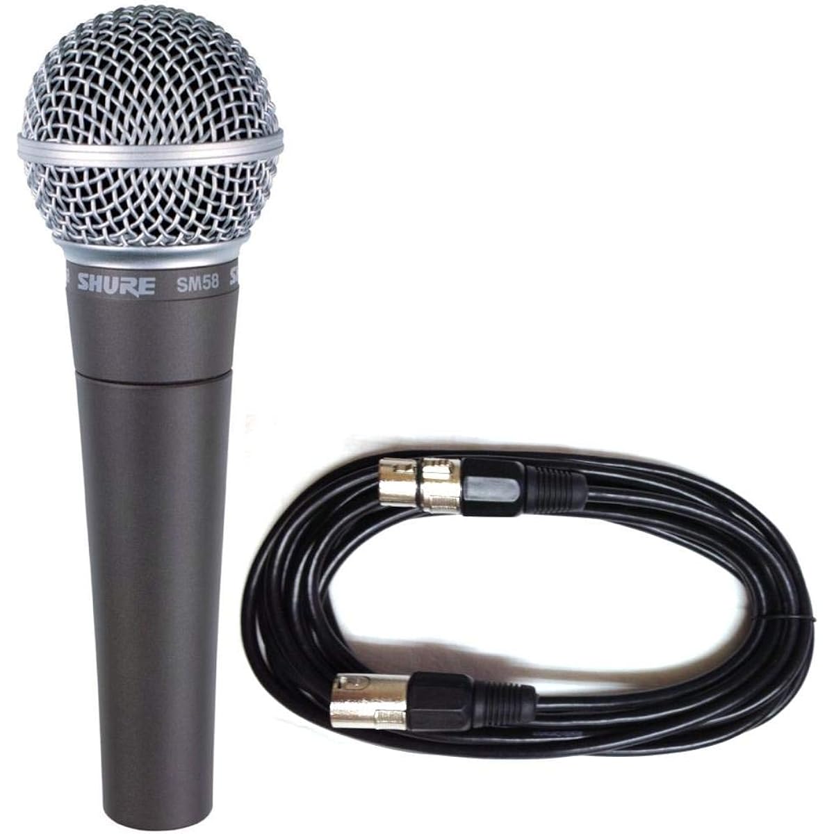 [7-piece set with 5m microphone cable [XLR-XLR]] SHURE SM58-LCE vocal microphone