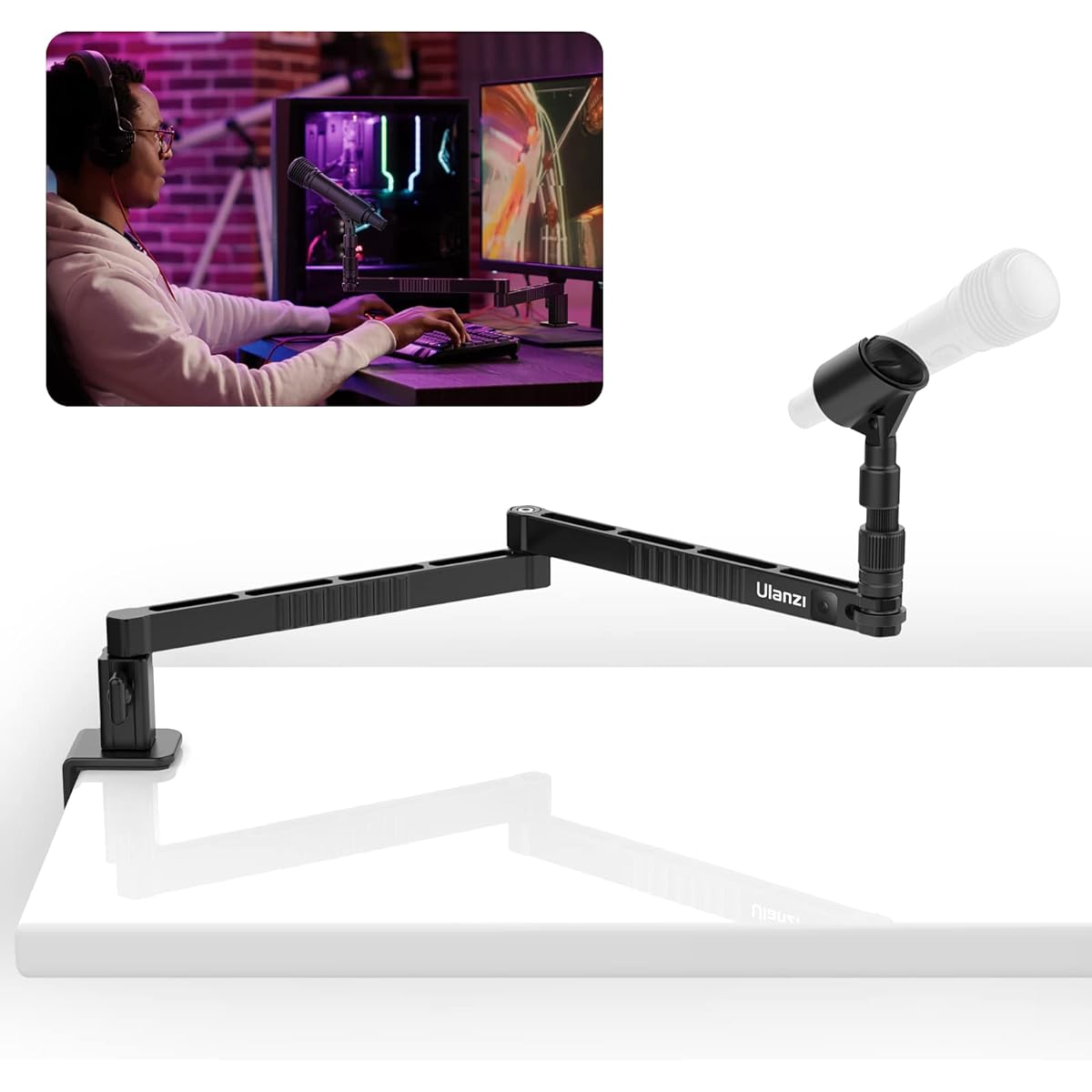 VIJIM Tabletop Microphone Stand LS26