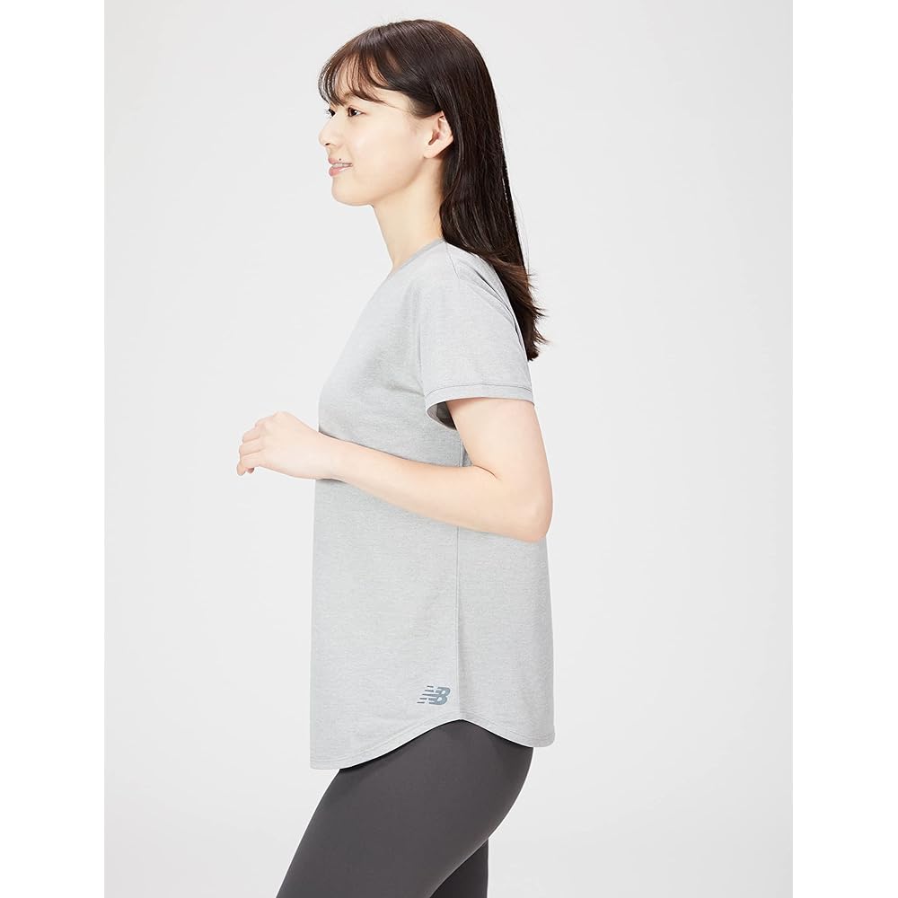 [New Balance] Short Sleeve T-Shirt Co.jp Exclusive SuperCore Women's Sports Heather Short Sleeve T-Shirt Running Sweat Absorbent Quick Drying Function WT11452