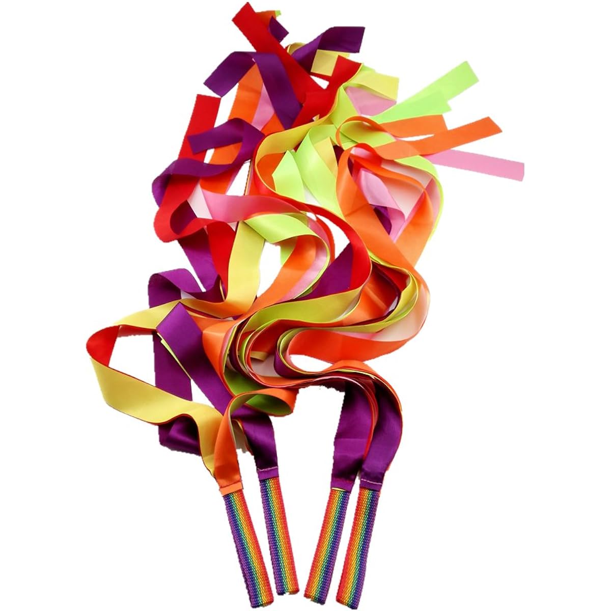 JBBERTH Colourful Gymnastics Rhythm Ribbon 1M Dancer Ribbon Dance Ribbon Rhythm Ribbon - Set of 4