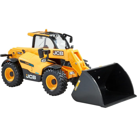 Britains JCB AGRIXTRA Roadall Farm Toy - Telescopic Handler - 1:32 JCB AGRI Truck - Collectible Tractor Toy - 1:32 Scale Farm Toy - Great for Collectors and Kids - Ages 3+, Yellow, 43325