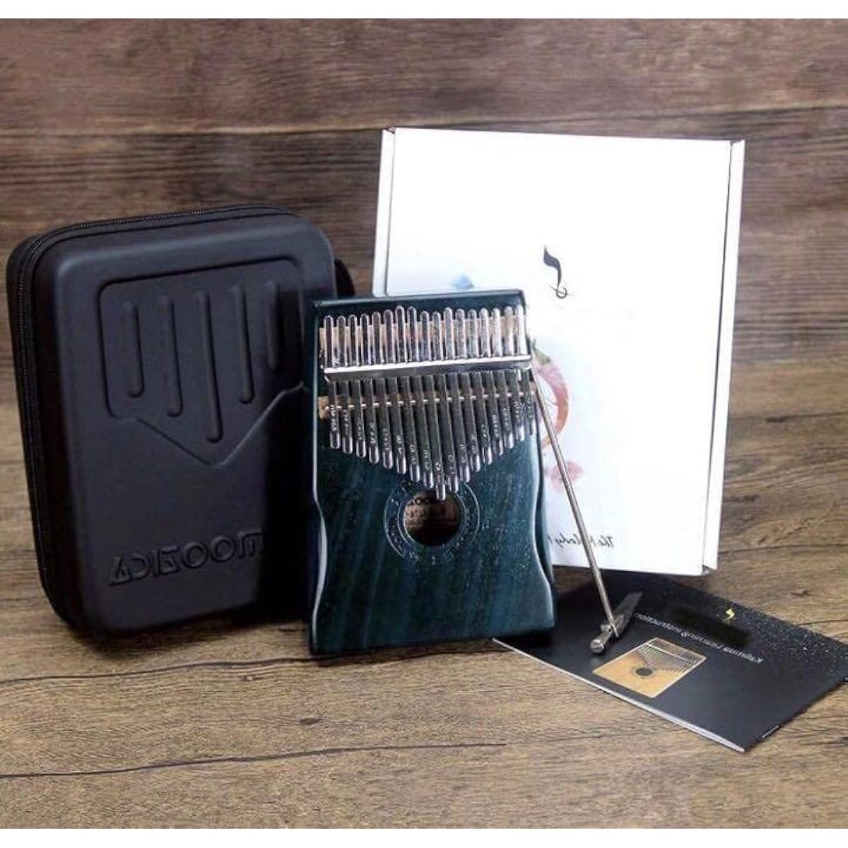 Easy to play, with a clear, warm, and soothing tone. Kalimba