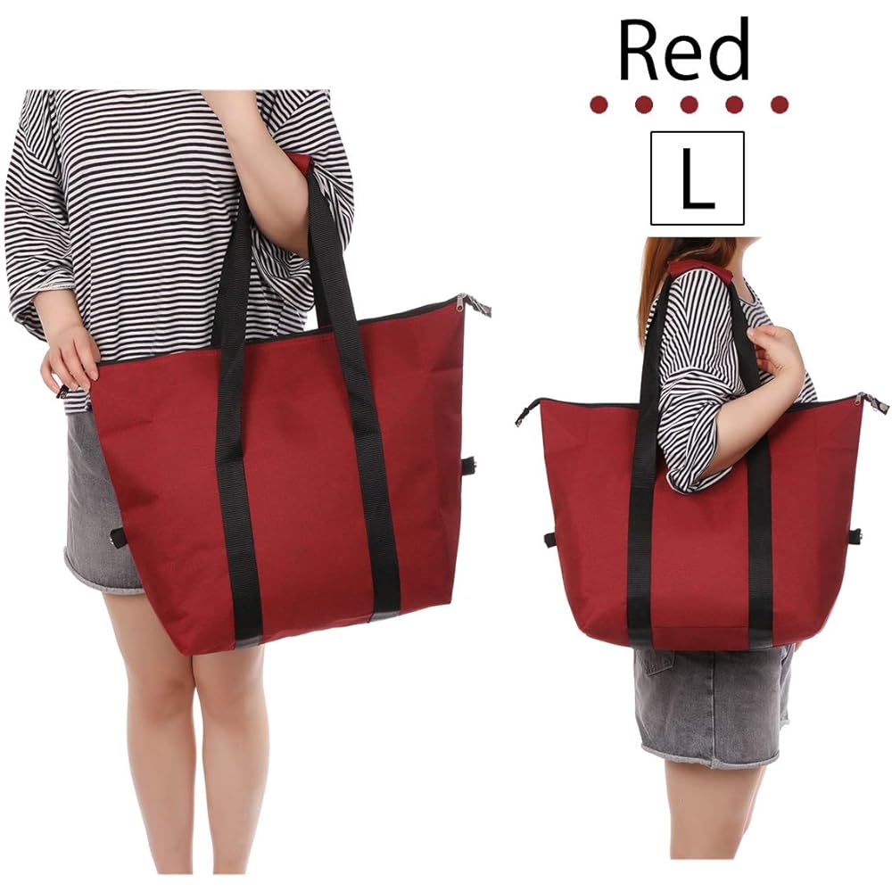 [Macks.i] Max Eye Large Capacity Insulated Bag, Insulated Bag, Cooler Bag, Tote Bag, Shopping, Cold Insulation, Heat Insulation Zipper MICB-01