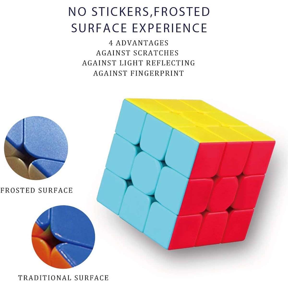 Little Golden Elephant Speed Cube Set Stickerless Magic Cube Set 2x2x2 3x3 Cube Set - Qidi S 2x2 Warrior S 3x3 Stickerless Puzzle Toy Pack