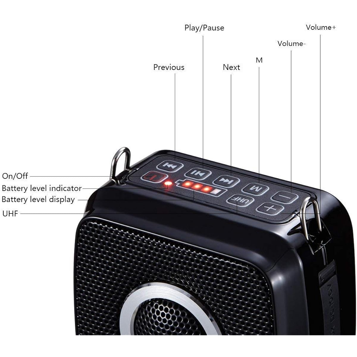 utput 25W Speaker for Events, Portable, Can Play Music, Comes with Microphone, Can be used by 2 people at the same time, Perfect for events, lectures, information sessions, sports instructors, in-store sales, etc. ! Comes with Japanese instruction manual