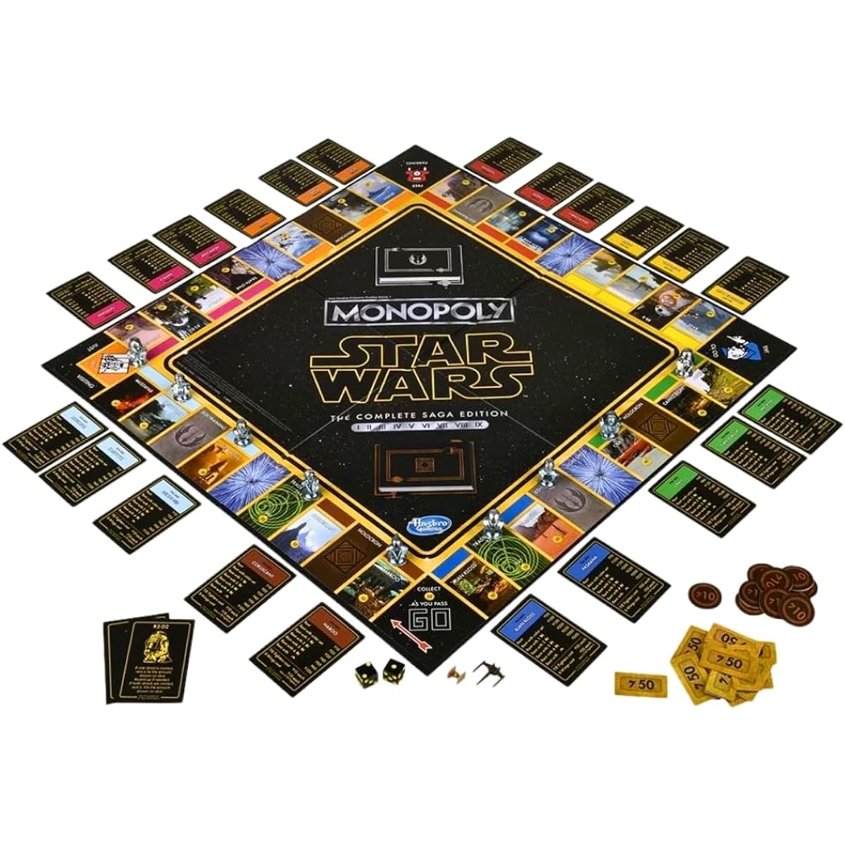 Monopoly Star Wars Saga Edition Board Game for ages 8 and up