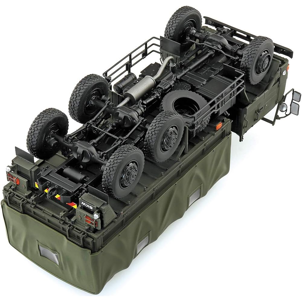 Aoshima Bunka Kyozaisha 1/35 Military Model Kit Series No.1 Self-Defense Force 3 1/2t Truck (SKW-477) Plastic Model
