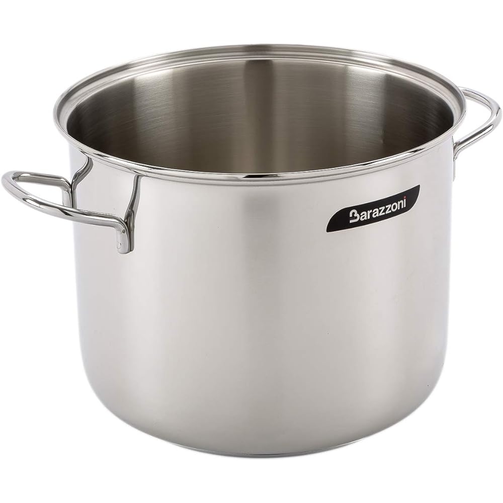 Barazzoni Two-handed Pot Stainless Steel ∅16 x H13.4cm Stock Pot with Lid 16cm BONITA 266601016