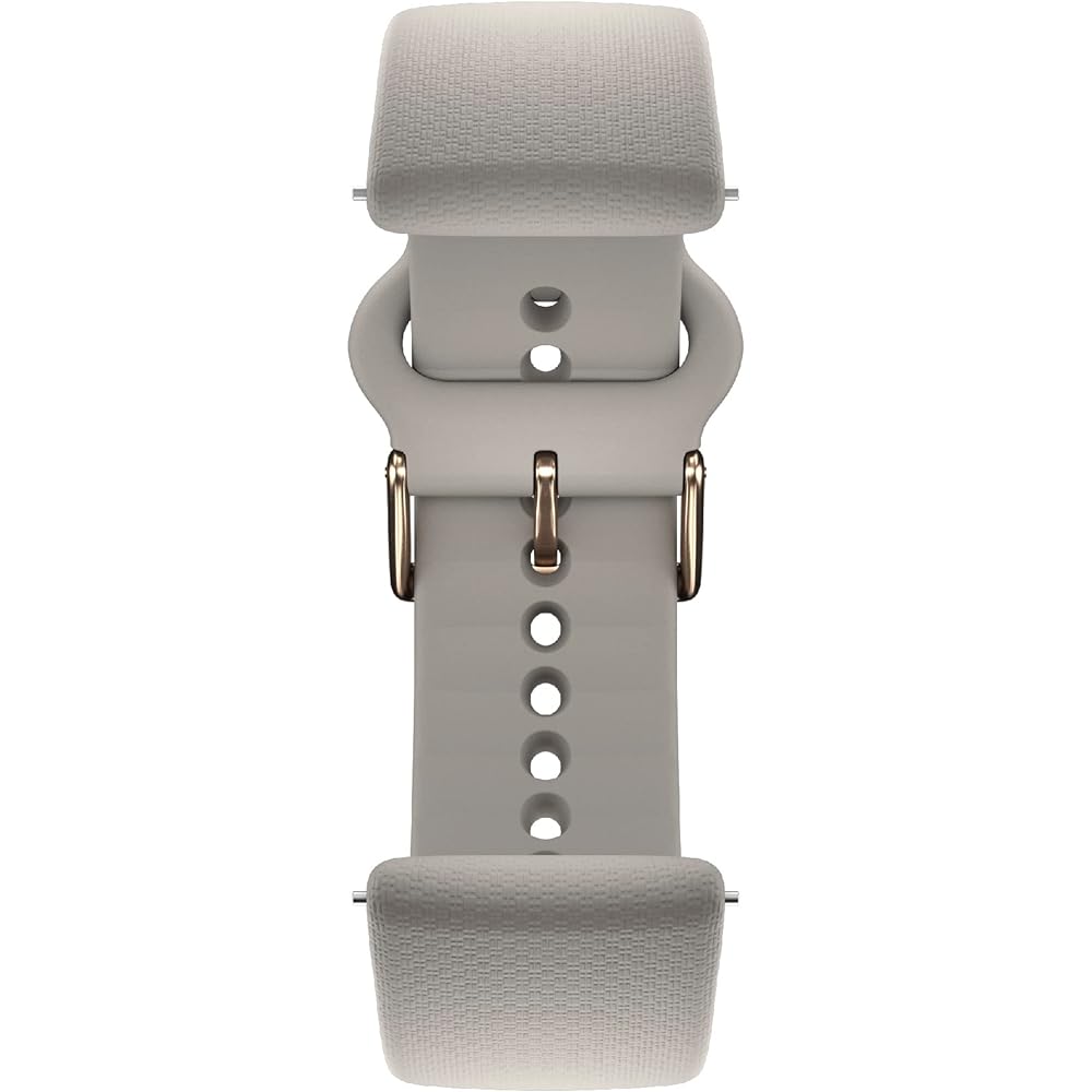 Polar Silicone Buckle & Loop Wristband 20mm Greige S-L [Genuine Japanese Product]