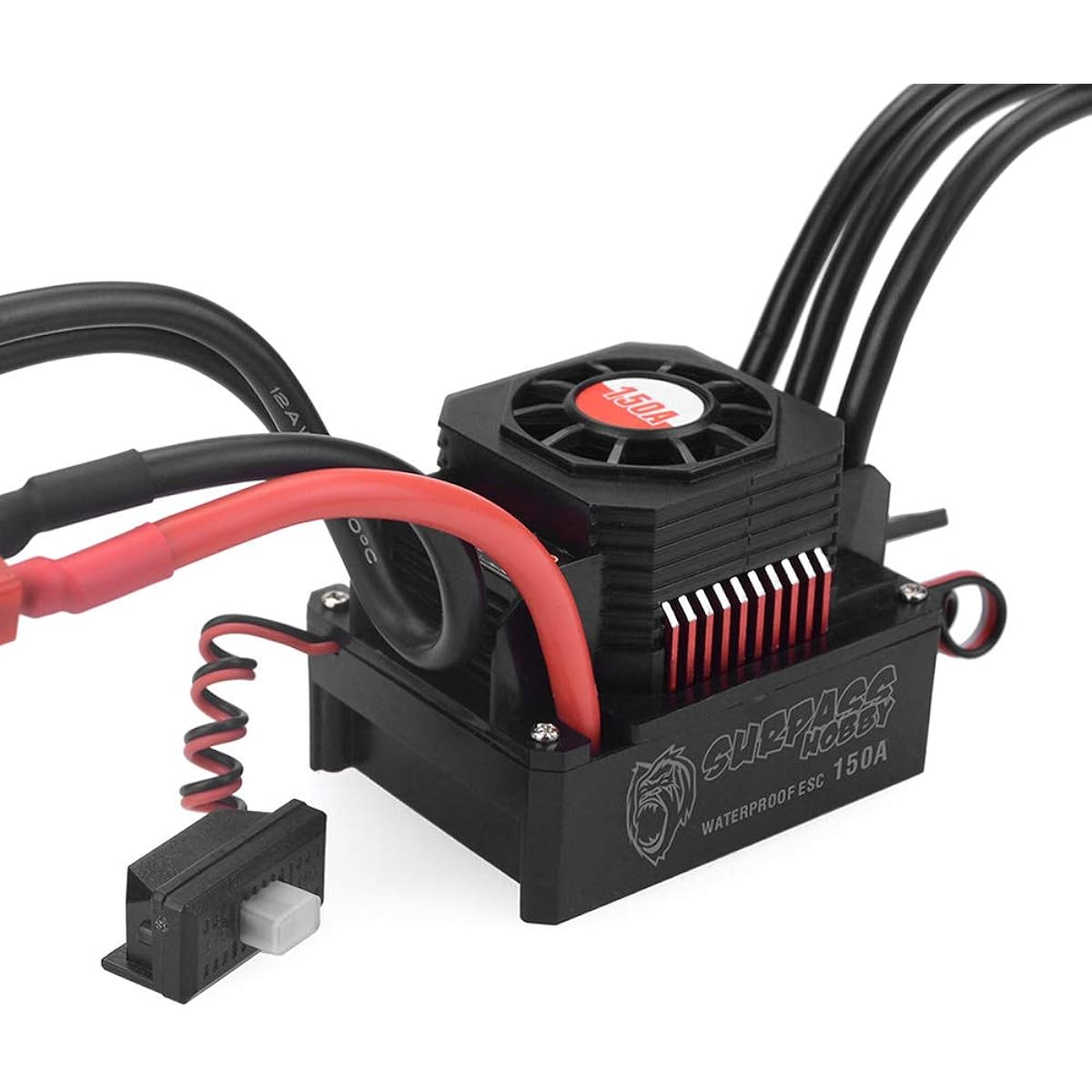 LOUJIN Surpass Hobby 150A Brushless ESC Waterproof Electric Speed Controller for 1/8 RC Truck Off-Road Car