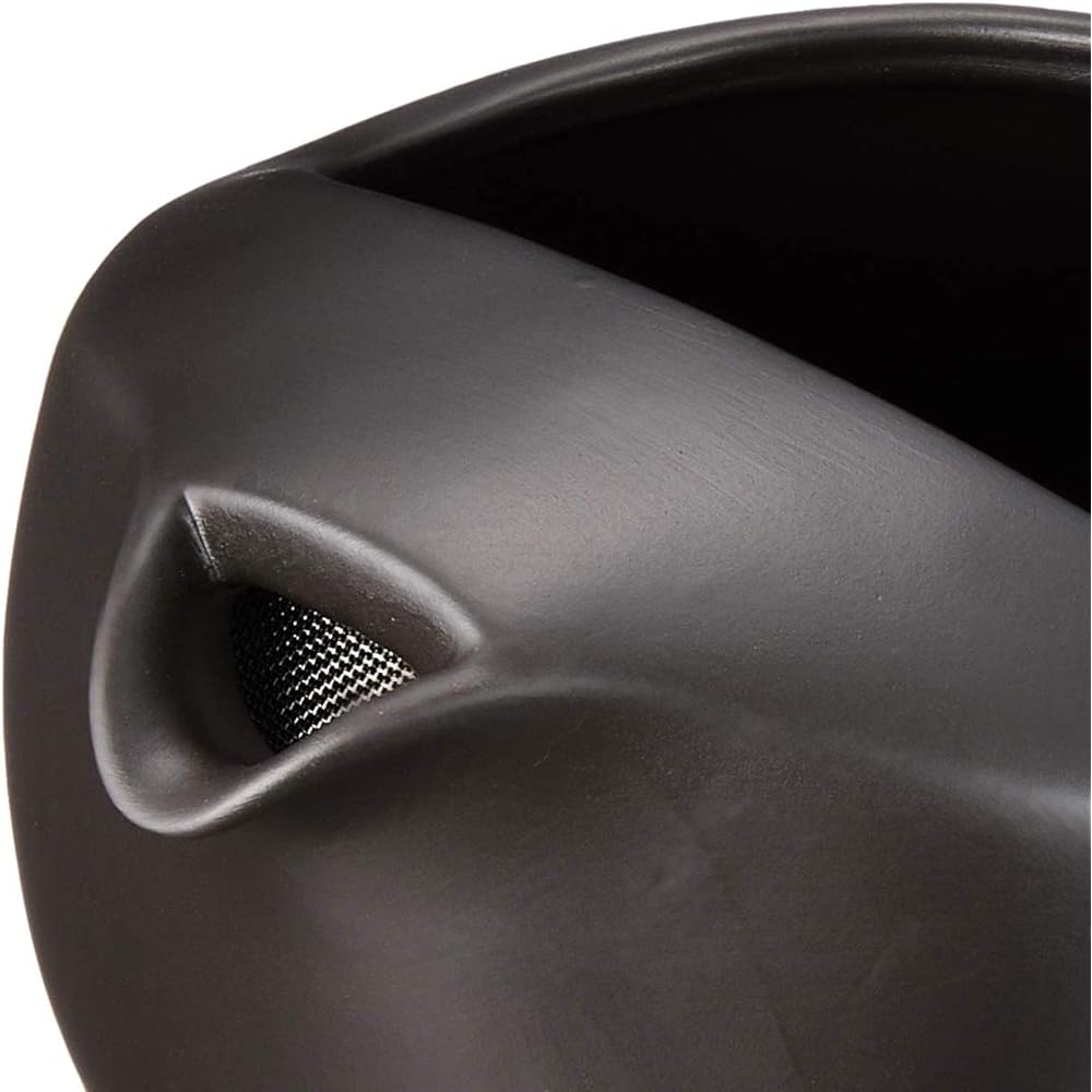 Set of 3 Teapot Without Lid Teapot Black Clay (Flat Ami) [280cc] Earthenware [Restaurant, Inn, Japanese Tableware, Restaurant, Commercial Use, Tableware, Tableware]