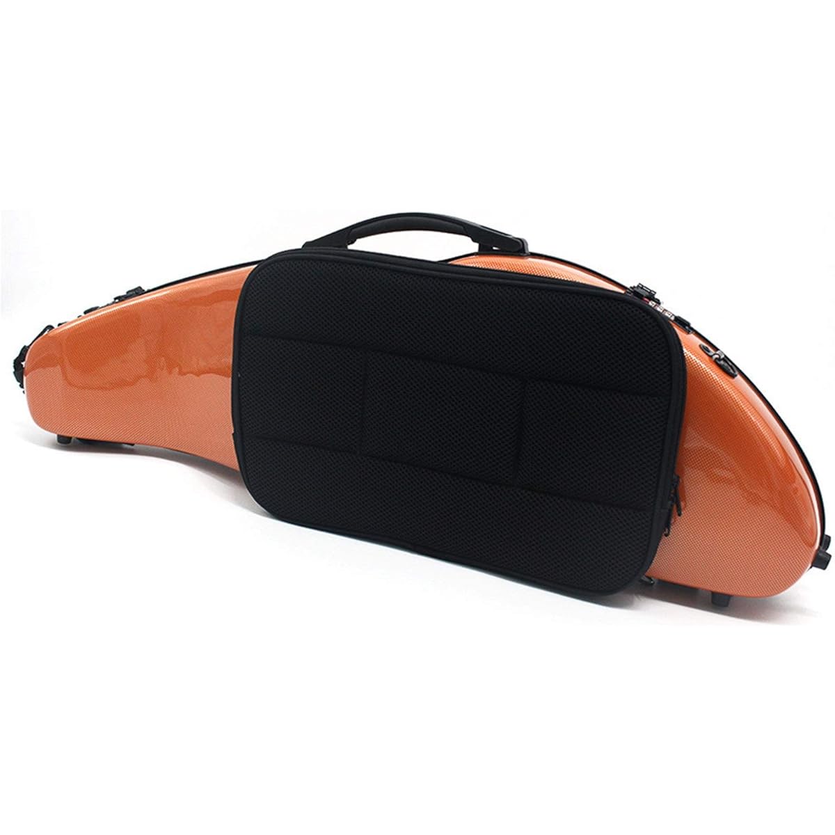 Violin Case Full Size 4/4 Luxury Violin Hard Case Violin Hard Case Weed Accessory Compartment Lightweight Portable