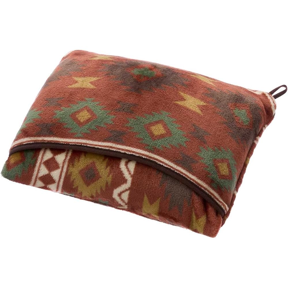 LOGOS Flame Retardant Cushion Blanket (Red) 71809821 (Approx.) Width 100 x Length 150 cm