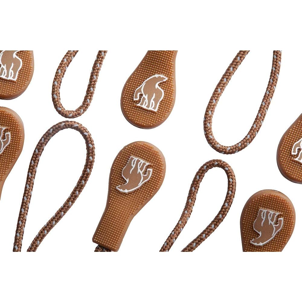 NORDISK Outdoor Tent Pull Tag Set of 20 Bear Drop Pullers 6 x 1cm [Genuine Japanese Product]