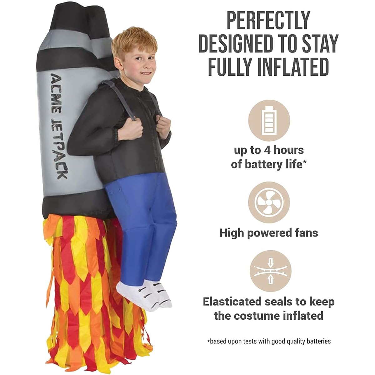 (Jet Pack) - Morphsuits Jet Pack Kids Inflatable Blow Up Fancy Dress Costume - One Size