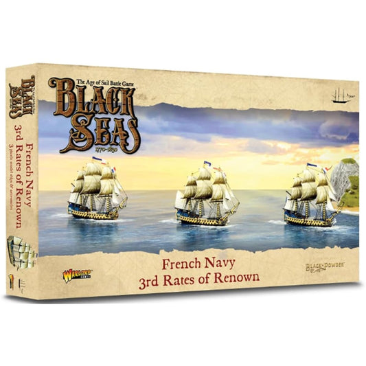 WarLord Black Seas Age of Sails French Navy 3rd Rates of Renown Black Sea Table Top Ship Combat War Game 792012002 Unpainted