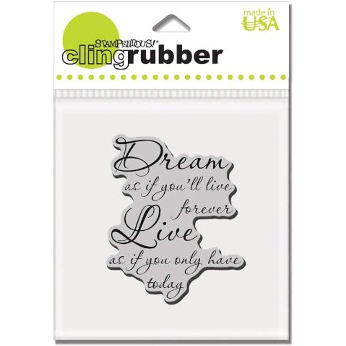 Stampendous Cling Rubber Stamp 3.5"X4" Sheet-Dream Forever (parallel import goods)