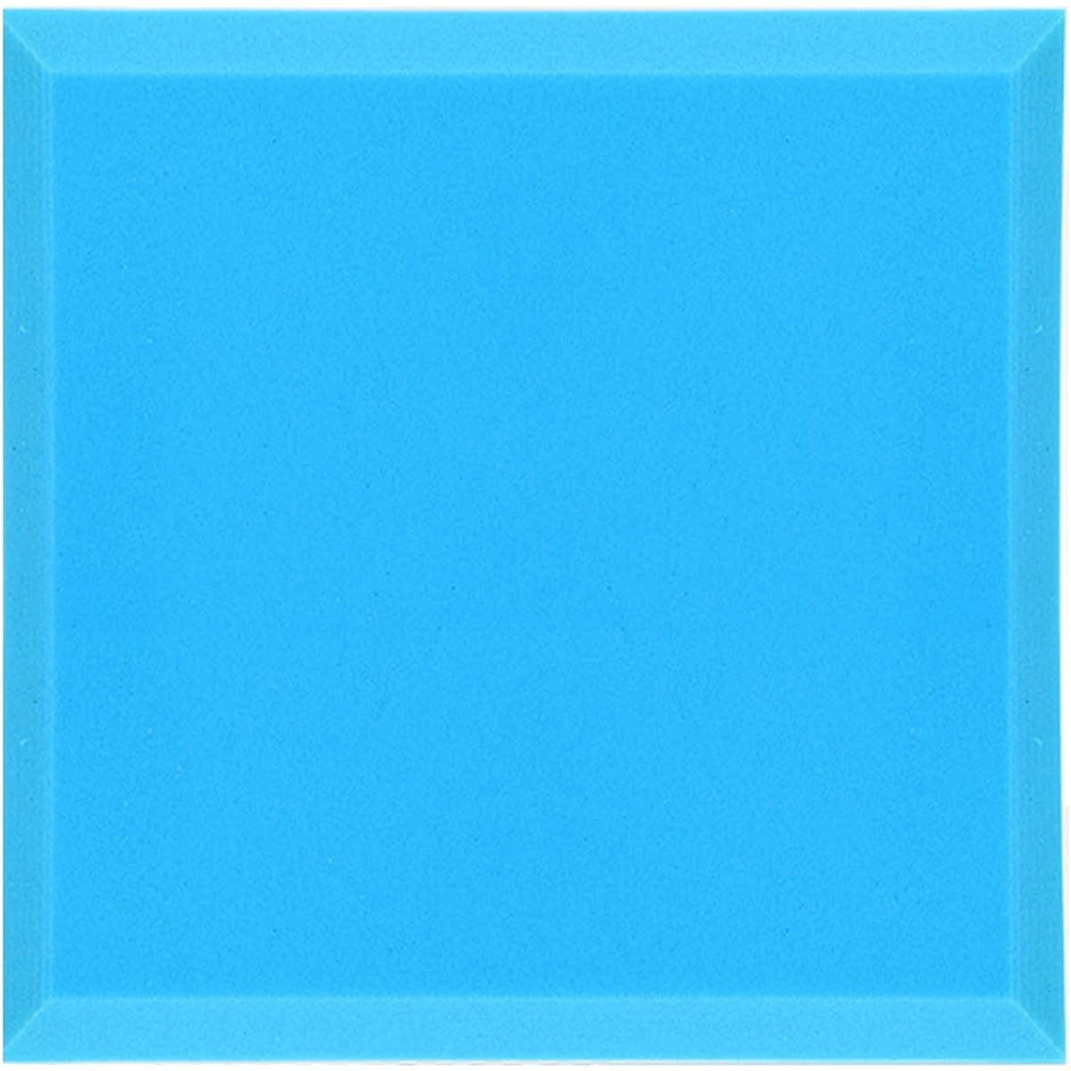 Anti-noise Self-adhesive Soundproofing Foam Panels, Thick Noise Reduction Sound Absorbing Cotton Hotel Guest Room Studio Acoustic Panels, Square, 10PCS (Purple 50*50*5CM) (Blue