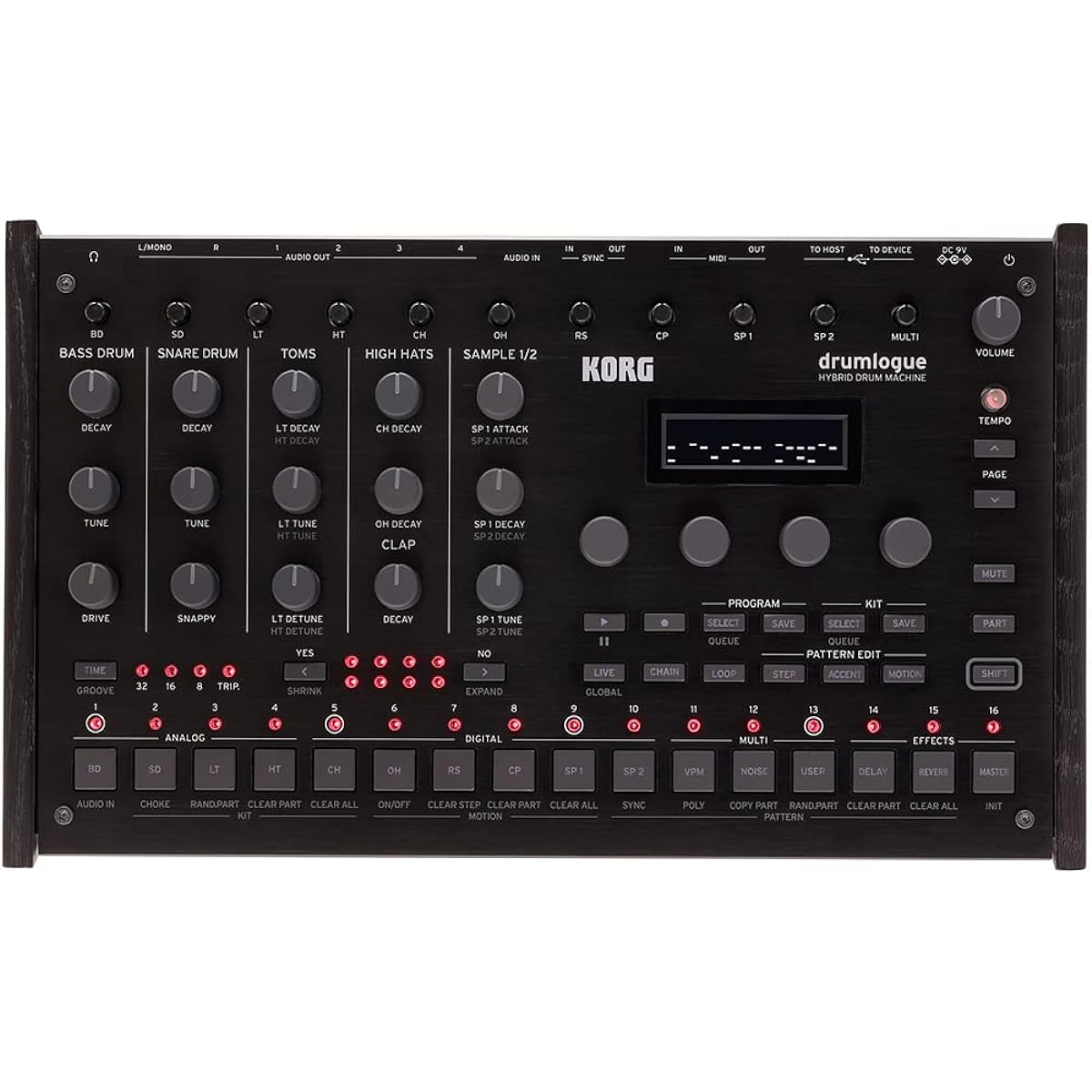 KORG Hybrid Drum Machine drumlogue Authentic analog sound and digital flexibility