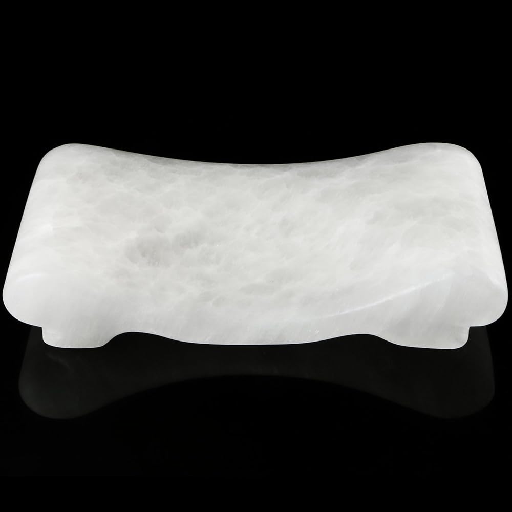 EnergyPower Natural Stone Plaster Hard Pillow, Healthy Pillow Shaved from Carefully Selected Rare Natural Plaster, Cool and Comfortable Cooling Effect, 3D Shape Fits Your Body, Good Sleep, Easy Sleep,