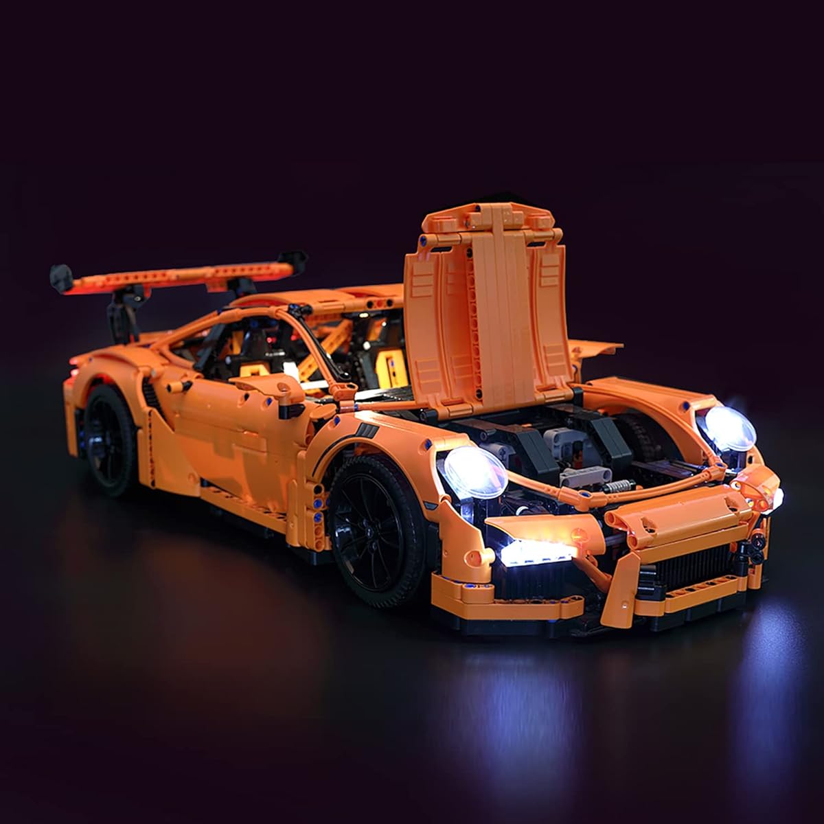 LED Kit for ASTEM Lego Porsche 911 GT3 RS Only, 42056 (Lights Only, Lego Set Not Included).