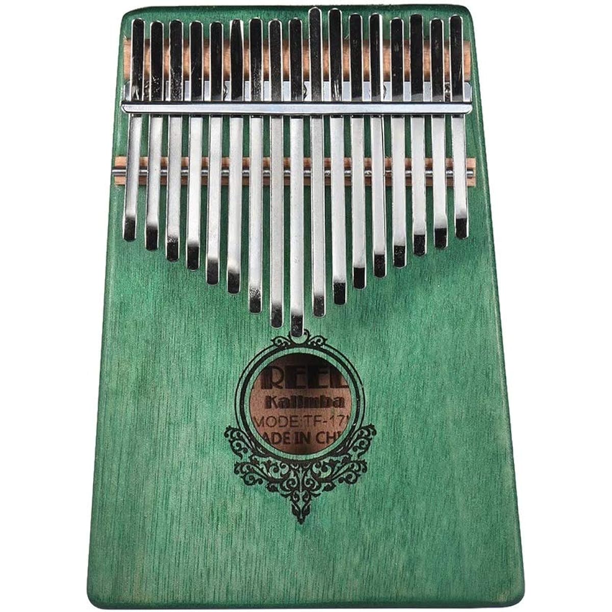 Thumb Piano 17 Keys Kalimba Portable Thumb Piano African Musical Instrument (Size:One Size; Color:Green)