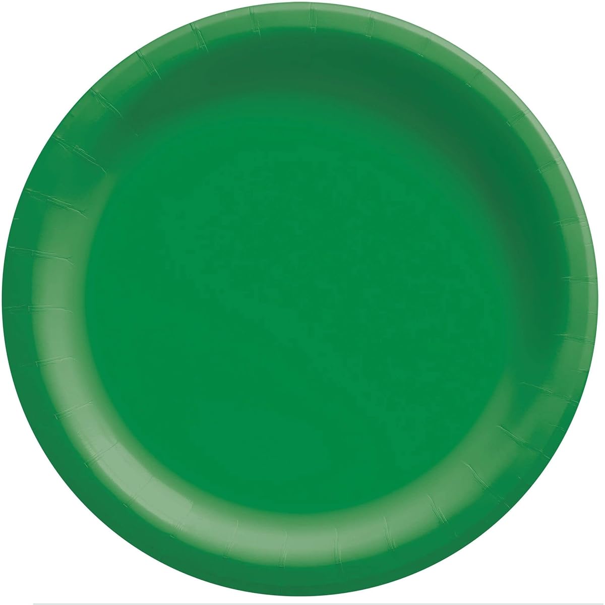 Festive Green Round Paper Plates 9 Inch Pack of 20 Party Supplies