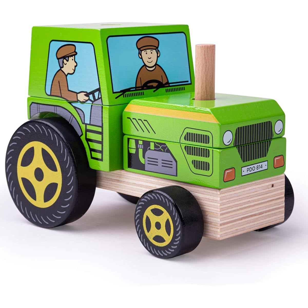 Bigjigs Toys Stackable Tractor