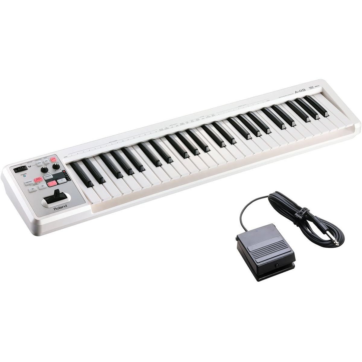 Roland Roland/A-49 WH White [DP-2 Pedal Set! ] 49-key MIDI keyboard
