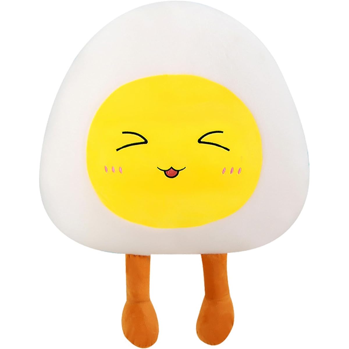 noeofiifo 19.6" Large Poached Egg Plush Pillow Toy Cute Egg Stuffed Animals for Kids Adults Chicken Plush Toy Birthday Christmas Home Decor Sleepover Gift