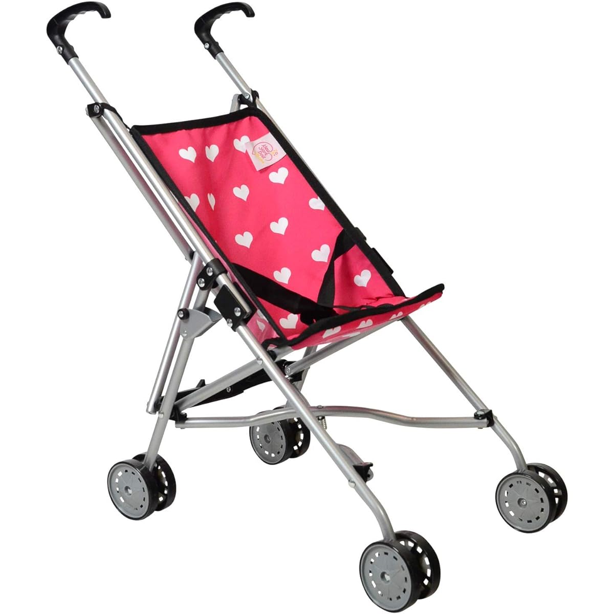 [New York Doll Collection] The New York Doll Collection Hearts My First Doll Stroller for Kids Super Cute Doll Stroller for Doll [Parallel Import]