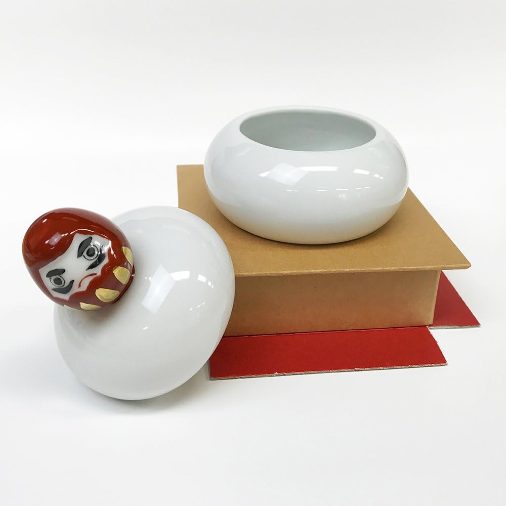 Arita Ware Decorative Mochi (Lid) Red Daruma 17812