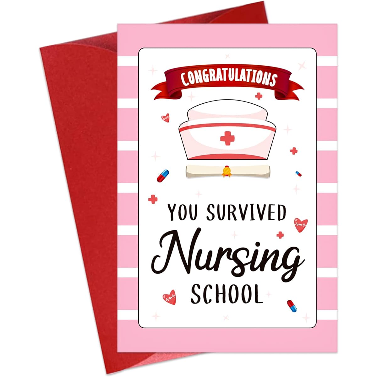 JUESMOS Nurse Graduation Card 114