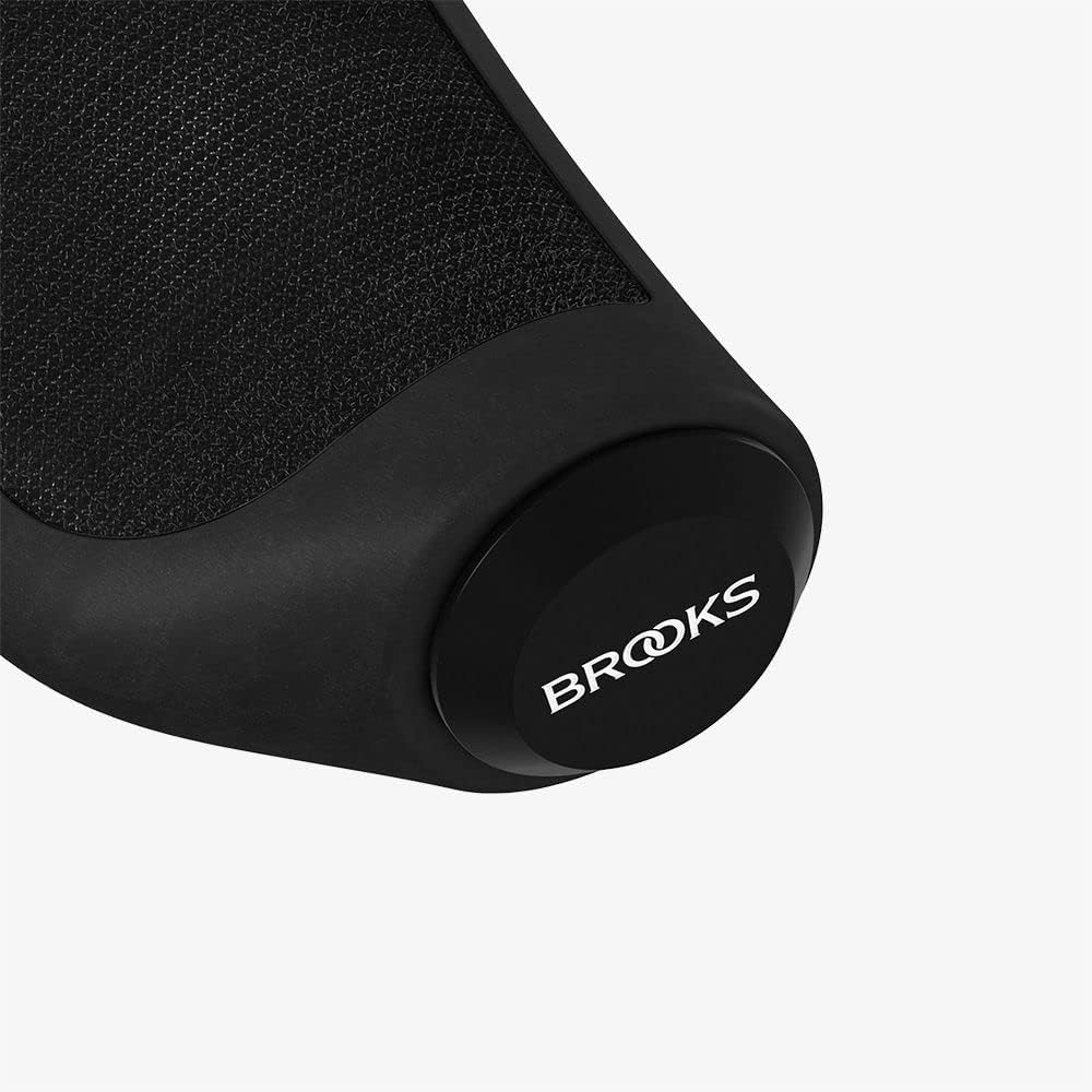 [Genuine Japanese Product] BROOKS Bicycle Grip ERGONOMIC RUBBER GRIP Ergonomic Rubber Grip Black 130/130MM Ergonomically designed to fit comfortably in your hand Wear-resistant