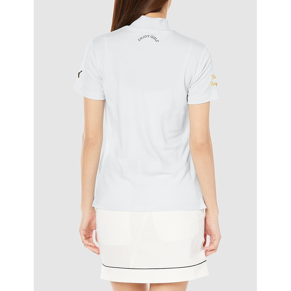 [PUMA] Women's Golf Shirt [PUMA GOLF] Women's Tour Short Sleeve Mock Neck/622445 [Model worn by Puma golf contract professionals]